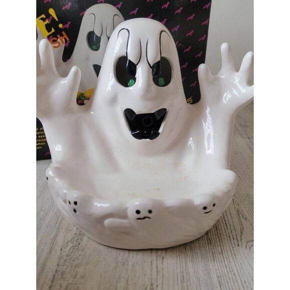 NCE Its alive! Ghost candy dish AS IS boo halloween home decor - Picture 6 of 10